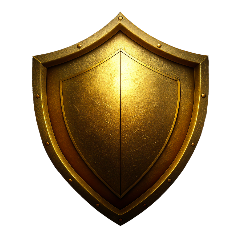 image of a gold shield